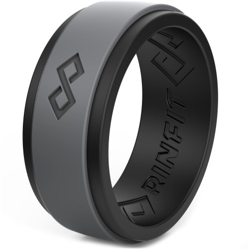 AirFit Wedding and Anniversary Band - Comfortable and Durable Silicone Ring for Men by Rinfit