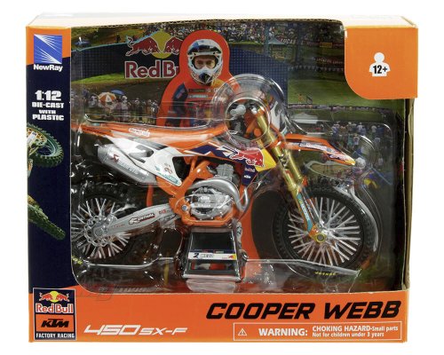 Racing Red Bull KTM 450 SX-F Diecast Motorcycle