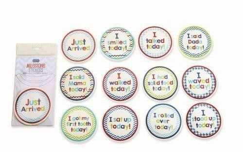 Milestone Moments Baby Boy Outfit Stickers