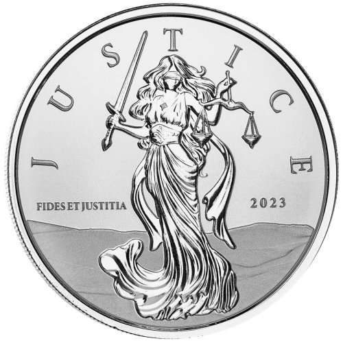 Lady Justice Silver Coin