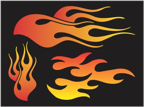 Flames of Creativity Stencil Set