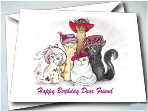 Red Hat Ladies Birthday Card Set