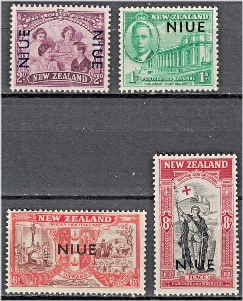 Niue Peace Issue Stamps 1946