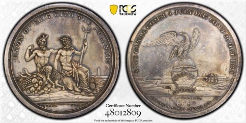 Erie Canal Completion Silver Medal