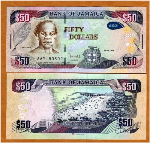 Jamaican Hybrid $50 Bill - 2021 Edition