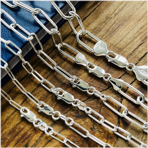 Silver Paperclip Chain Necklace