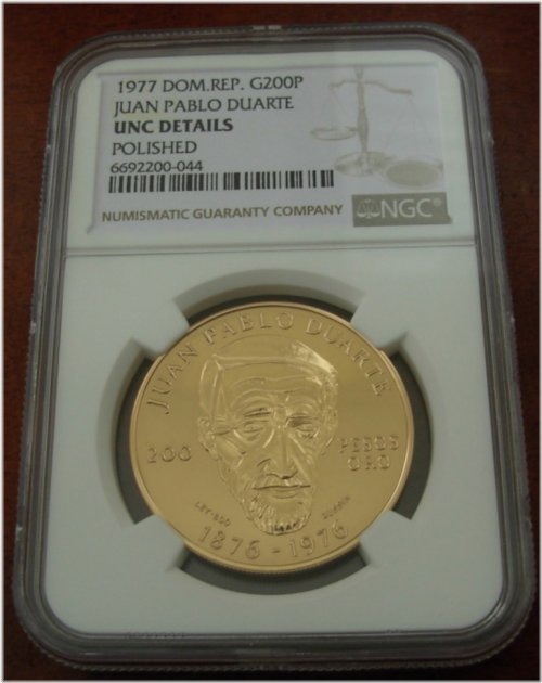 Juan Pablo Duarte Commemorative Gold Coin