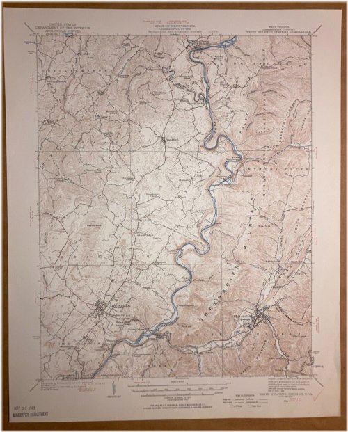 White Sulphur Springs Vintage Cartography