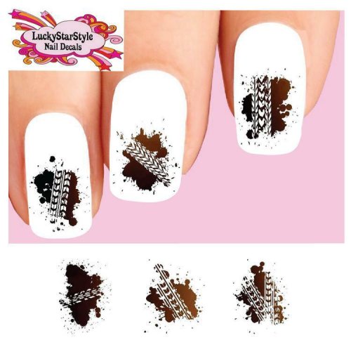 Moto Tracks Nail Decals Set