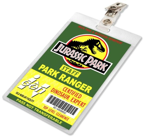 Jurassic Park World Ranger ID Badge Replica