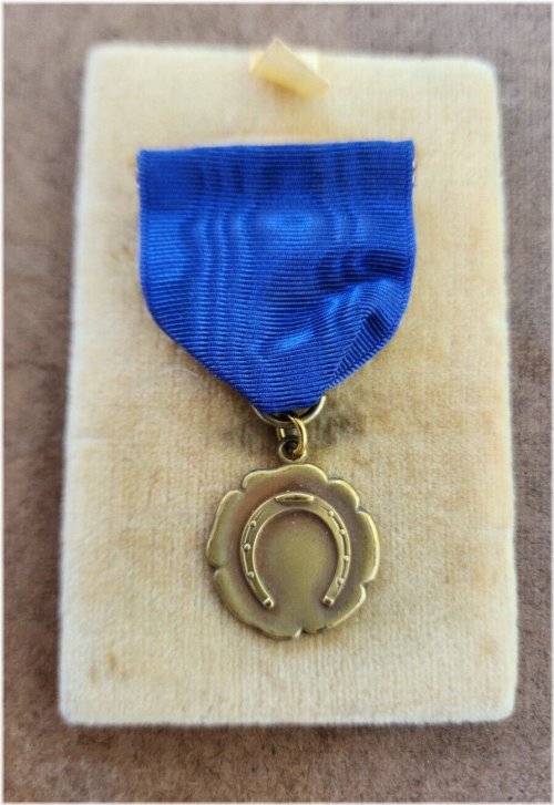 Vintage Horseshoe Tournament Medal - San Joaquin Valley, 1933