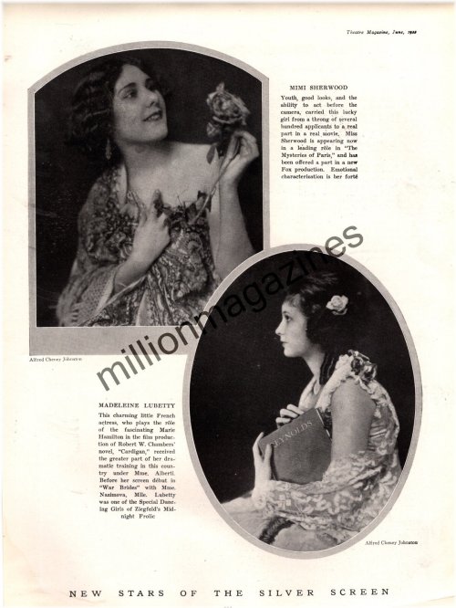 Theater Time Capsule: 1922 Mimi Sherwood and Madeleine Lubetty Original Print