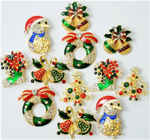 Festive Holiday Pin Set