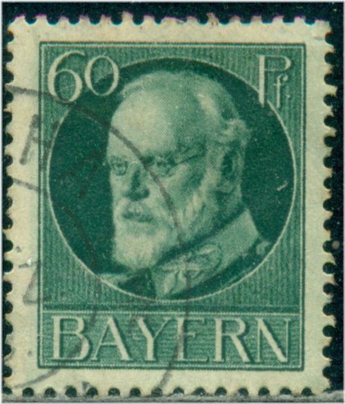 Bavaria Stamp #107 - Used, Very Fine