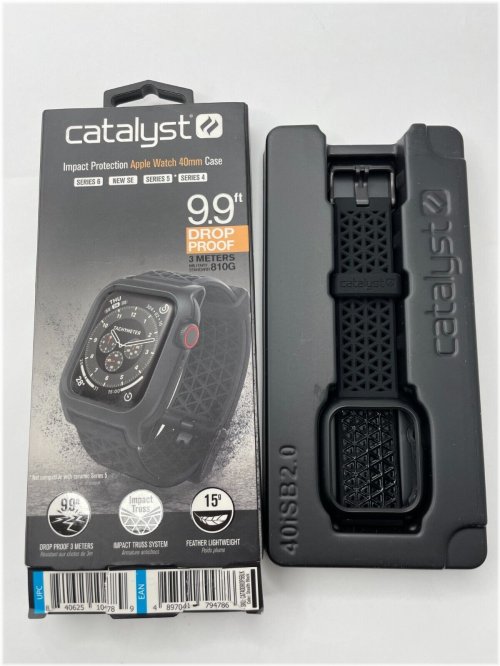 Stealth Black Apple Watch Case by Catalyst