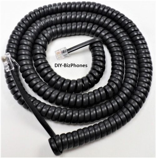 Charcoal Gray Handset Cord - 25ft