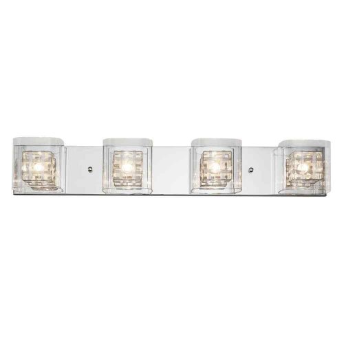 Chrome Glow Vanity Light Bar