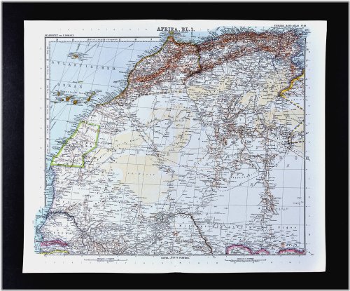 1911 Stieler Cartographic Collection: North West Africa