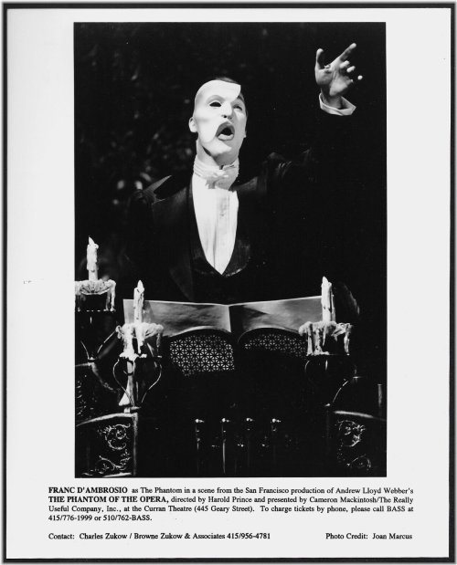 Phantom's San Francisco Legacy: Original 1990s Promo Photo by Franc D'Ambrosio