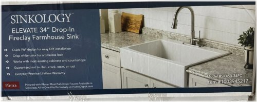 Crisp White Farmhouse Sink