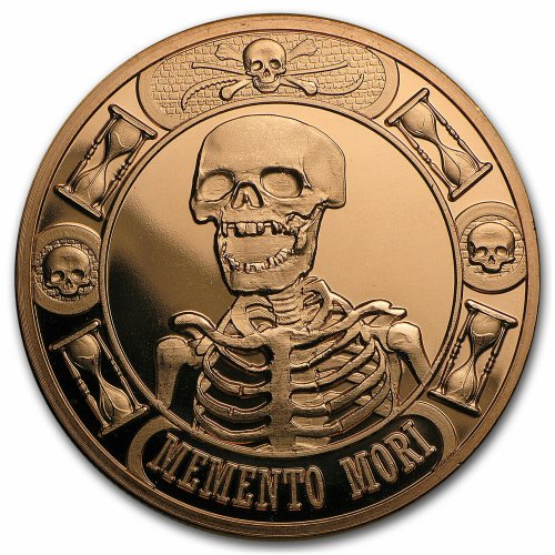 Copper Memento Mori Round