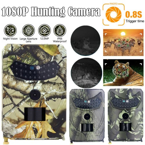 WildEye Cam 2021 - Outdoor Wildlife Trail Camera with Night Vision and 12MP Scouting Capability