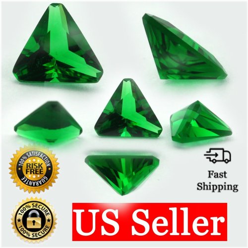 Emerald Triangle Sparkle Gem