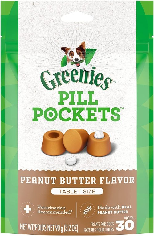 Peanut Butter Tablet Size Dog Medicine Treats (30 count)