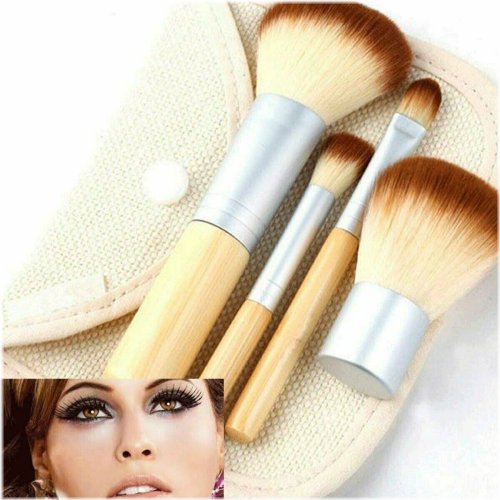 Flawless 4-Piece Makeup Brush Set for Expert Application