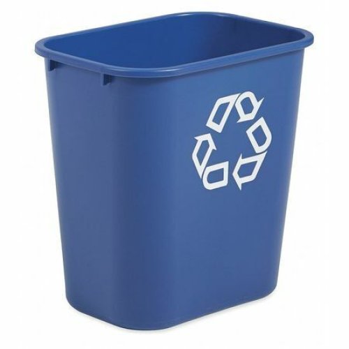 Blue Desk Recycling Bin