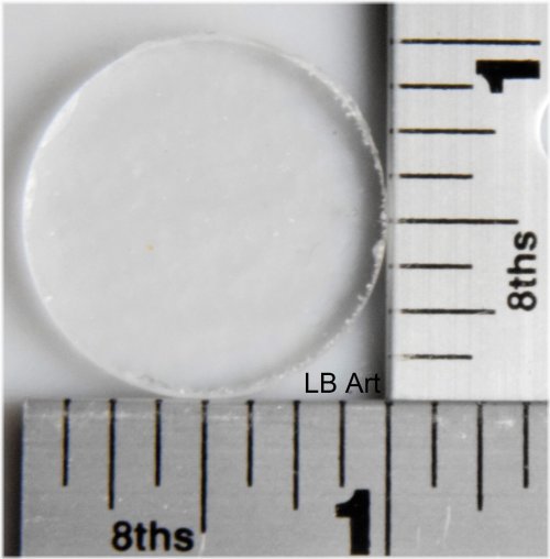 Clear Bullseye Glass Circles