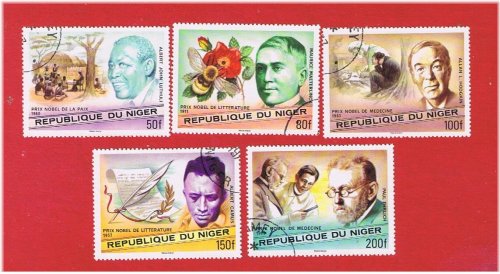 Niger Nobel Prize Commemorative Stamps