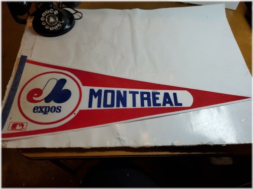 Nostalgic Expos Baseball Pennant