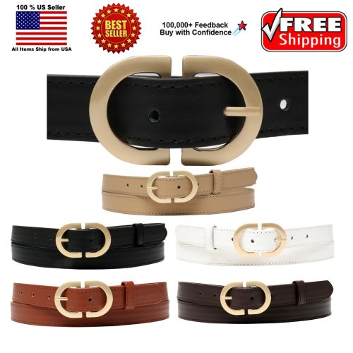 Stitch Gold Leather Belt