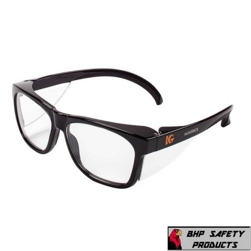 Clear Vision Anti-Fog Safety Glasses with Black Frame - Industrial and Personal Use