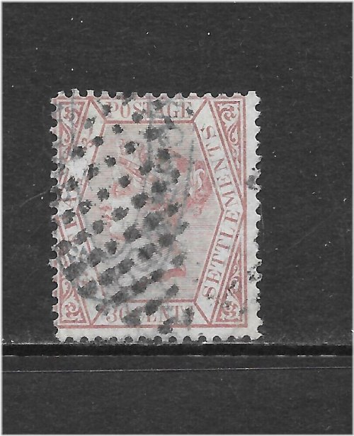 Claret Queen Victoria Stamp