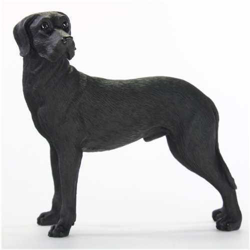 Elegant Ebony Dane Sculpture