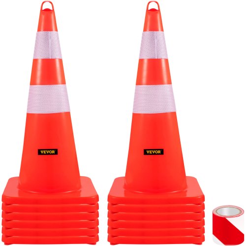 High-Visibility Road Safety Cones Set