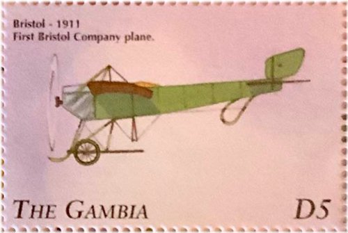 Gambia Aviation History Stamp Collection
