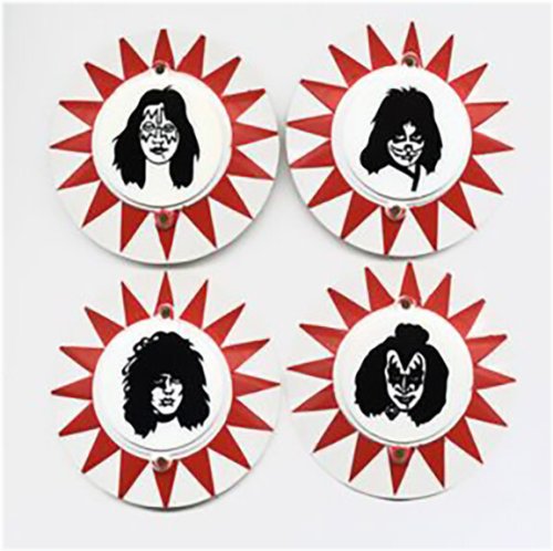 Kiss Pinball Machine Bumper Cap Set
