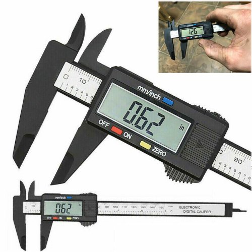 PrecisionPro 6-Inch Digital Micrometer with Vernier Gauge and Metric Measurements