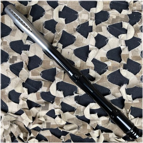 Twister 14-Inch Paintball Barrel - Black/Silver Fade