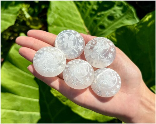 Enchanted Selenite Fairy Stone