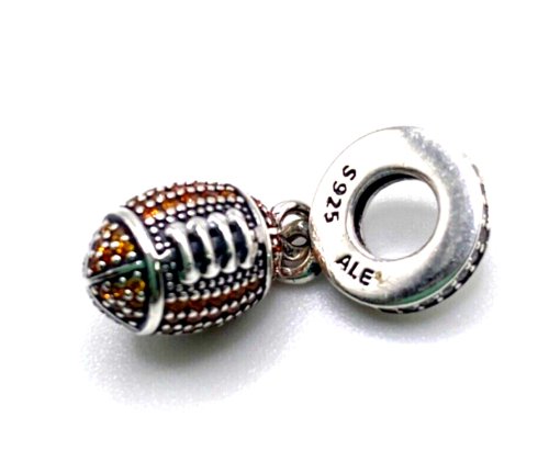 Touchdown Sterling Silver Charm Dangle