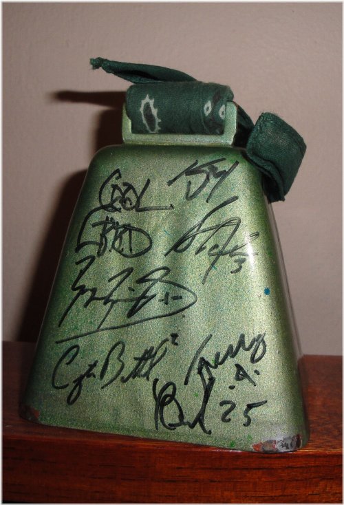 Thunderbirds' Ice Belle Cowbell - Autographed by the Team