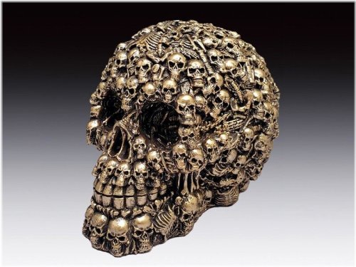 Brass Skull Figurine