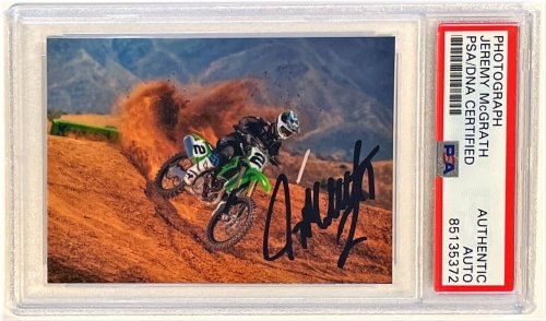 Jeremy McGrath Champion Signature Photo Authentication