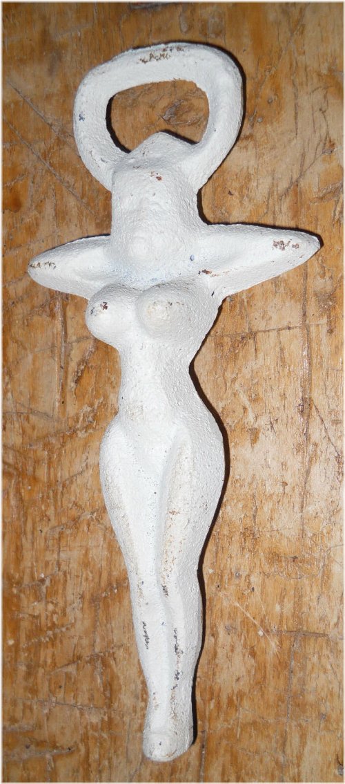 Naked Lady Cast Iron Bottle Opener