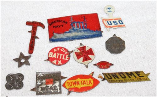 Retro Tobacco Tin Tag Assortment