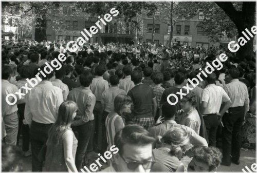 Washington Square Park 1966 Anti-War Photography Negative